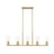 Z-Lite Titus 5 Light Linear Chandelier, 5in. W x 12in. H, Modern Gold 826-5L-MGLD - alternate 8